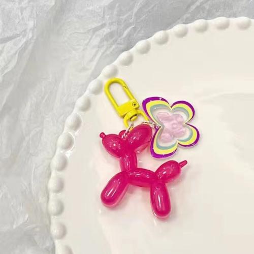 Acrylic Key Clasp, Dog, cute & different styles for choice & for woman, key clasp length 50-80mm, Sold By PC