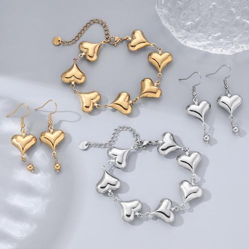 Fashion Stainless Steel Jewelry Sets, 304 Stainless Steel, gold color plated, fashion jewelry, more colors for choice, Sold By PC