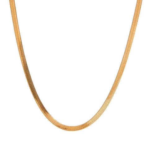 Collar de acero inoxidable de la joyería, acero inoxidable 304, chapado en color dorado, dorado, Vendido por UD