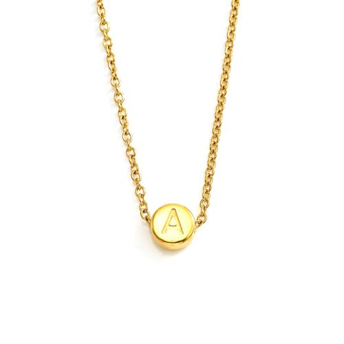 Stainless Steel Jewelry Necklace, 304 Stainless Steel, 18K gold plated, fashion jewelry & different designs for choice & for woman, Sold By PC