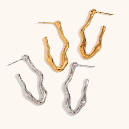 316L Stainless Steel Stud Earring, plated, fashion jewelry & for woman, more colors for choice, Sold By Pair
