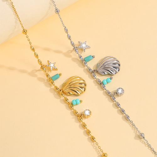 Stainless Steel Jewelry Bracelet, 304 Stainless Steel, with Glass Beads, plated, fashion jewelry & for woman & with rhinestone, more colors for choice, Sold By PC