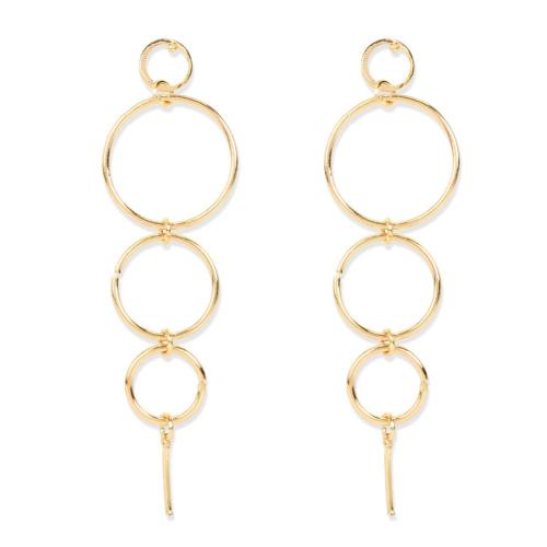 Tibetan Style Drop Earrings, gold color plated, fashion jewelry & for woman, Sold By PC