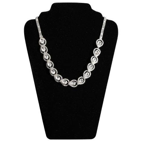 Cardboard Necklace Display, with Velveteen, black, 220x170mm, Sold By PC