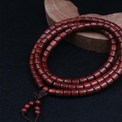 108 Mala Beads, Pterocarpus Santalinus, DIY & different size for choice, Approx 108PCs/Strand, Sold By Strand