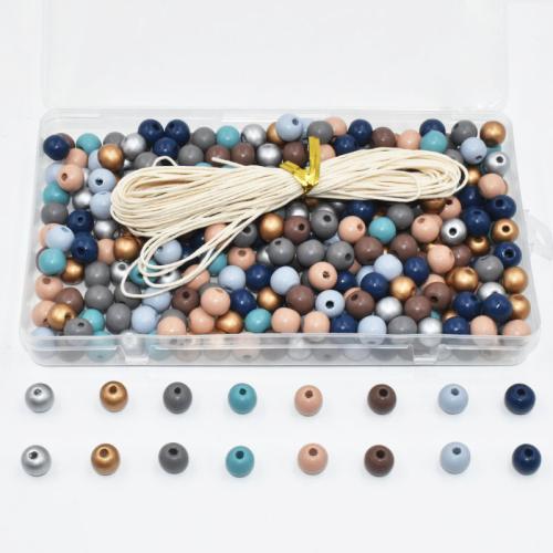 Children DIY String Beads Set, Hemu Beads, stoving varnish, more colors for choice, 16x16mm, 300PCs/Box, Sold By Box