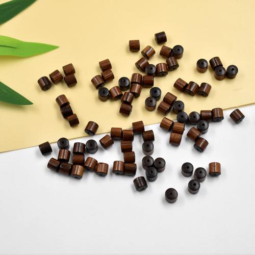 Деревянные бусины , Черный Padauk, DIY, черный, продается PC