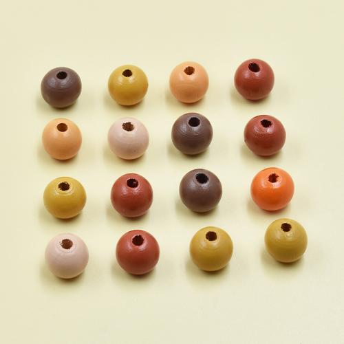 Wood Beads, stoving varnish, DIY, more colors for choice, Sold By PC