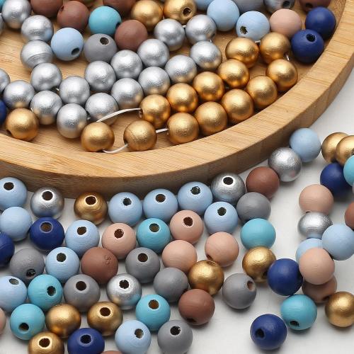 Wood Beads, DIY, more colors for choice, 500G/Bag, Sold By Bag