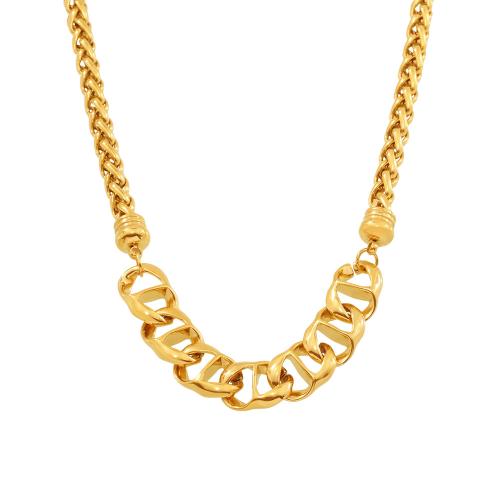 Stainless Steel Jewelry Necklace, 304 Stainless Steel, plated, fashion jewelry & for woman & hollow, more colors for choice, Sold By PC