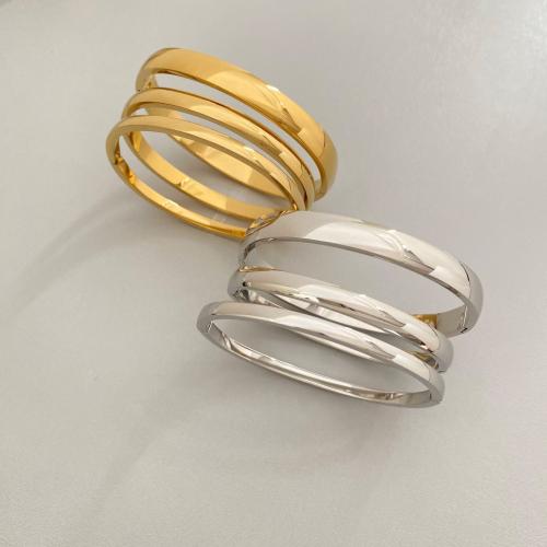 Stainless Steel Bangle, 304 Stainless Steel, plated, fashion jewelry & different size for choice & for woman, more colors for choice, Inner diameter :6cm., Sold By PC