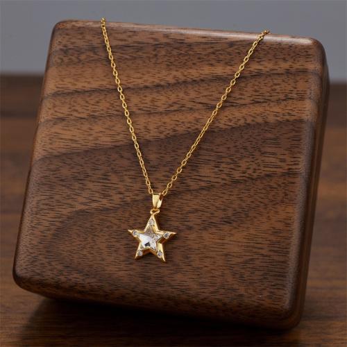 Titanium Steel Necklace, plated, fashion jewelry & for woman & with rhinestone, more colors for choice, Sold By PC