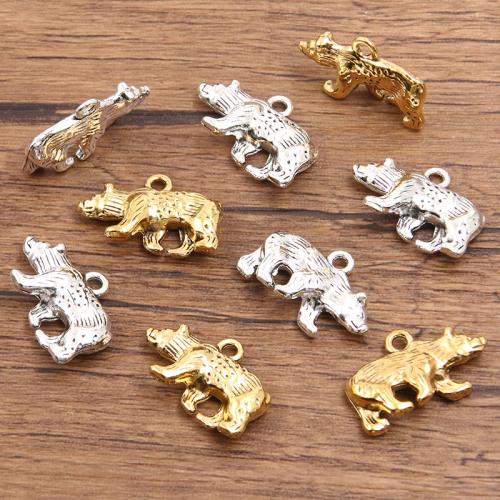 Tibetan Style Animal Pendants, Bear, plated, DIY, more colors for choice, 100Gross/Bag, Sold By Bag