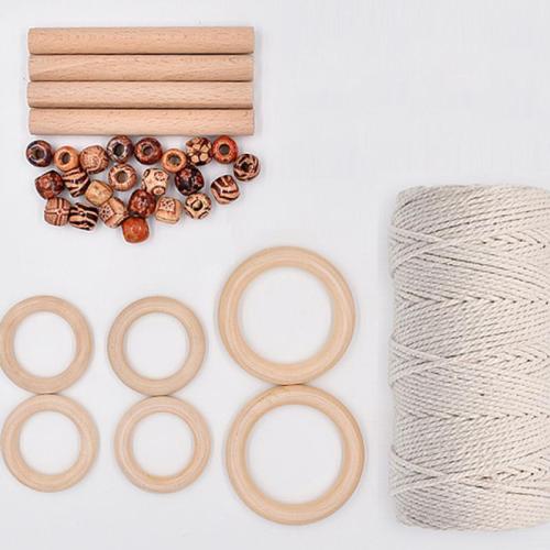 DIY Jewelry Supplies, Wood, with Cotton, more colors for choice, Sold By Set