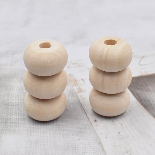 Hemu Beads Abacus Beads, polished, DIY, beige, 4x5mm, Sold By PC
