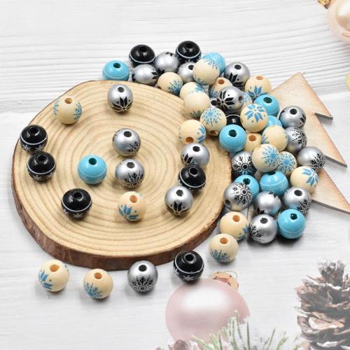 Wood Beads, printing, DIY, more colors for choice, Sold By PC