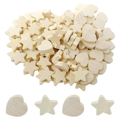Wood Beads, polished, DIY, beige, Sold By PC