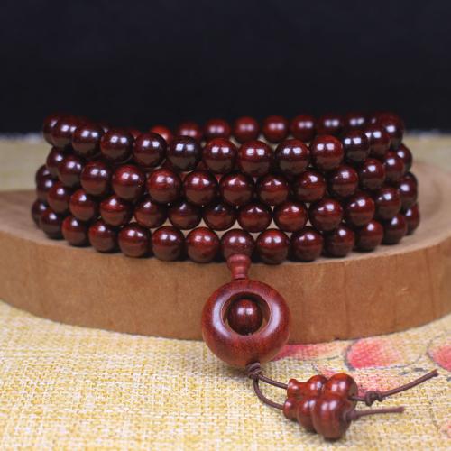 Pterocarpus Santalinus Armband, handgemacht, unisex & verschiedene Größen vorhanden, 108PCs/Strang, verkauft von Strang