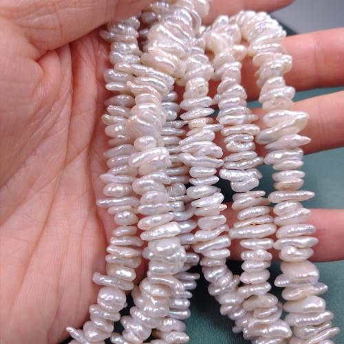 Cultured Baroque Freshwater Pearl Beads, irregular, DIY, grey, 8x10mm, Sold By Strand