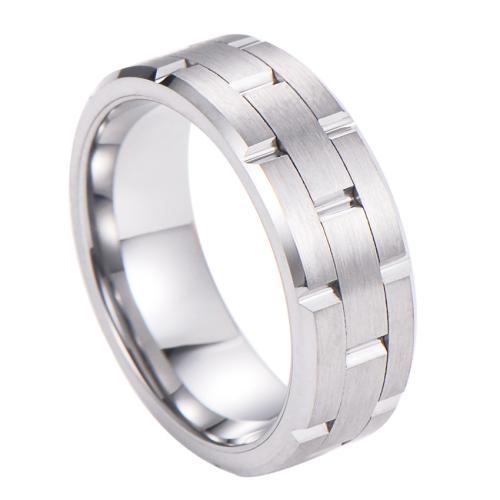 Tungsten Steel Ring for Men , different size for choice & for man & frosted, original color, wide:8mm, Sold By PC