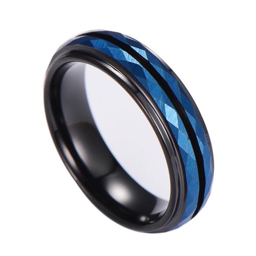 Tungsten Steel Ring for Men , Unisex & different size for choice & two tone, wide:6mm, Sold By PC