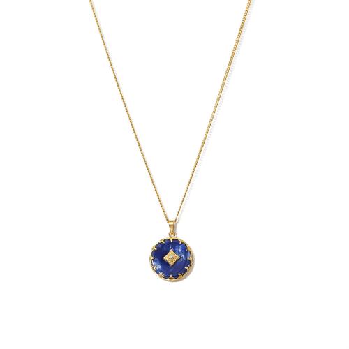 Stainless Steel Jewelry Necklace, 304 Stainless Steel, with Plank, 18K gold plated, fashion jewelry & different styles for choice & for woman, Sold By PC
