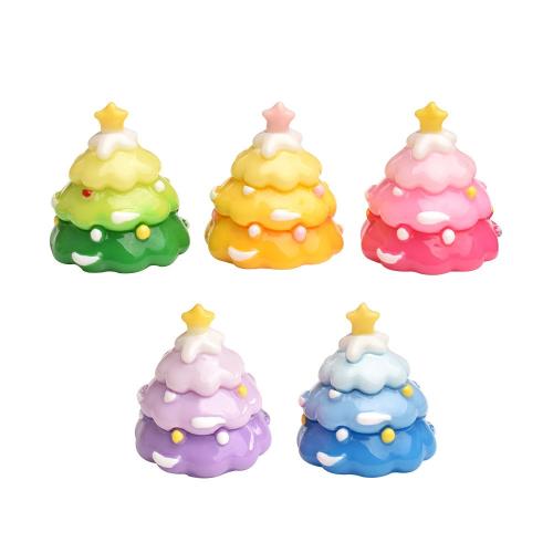 Decoración de Moda, resina, Árbol de Navidad, pegamento de gota, más colores para la opción, 10PCs/Bolsa, Vendido por Bolsa