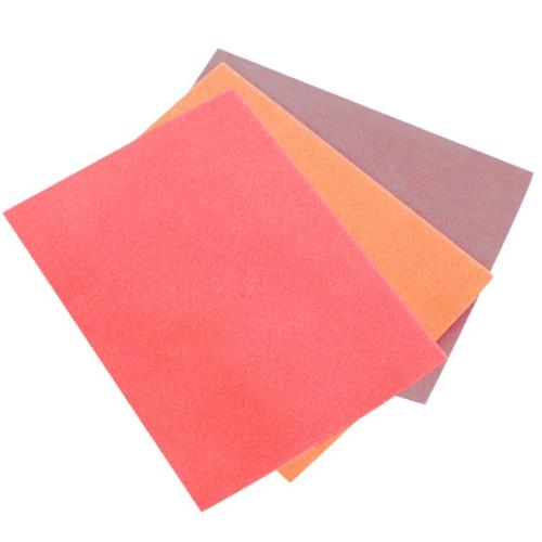 Flocking Fabric with Sponge & Polyester, plated, DIY, Random Color, 300x3.20x230mm, Sold By Set