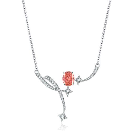metal collar, con 2inch extender cadena, chapado, cadena oval & para mujer & con diamantes de imitación, longitud:aproximado 15.7 Inch, Vendido por UD