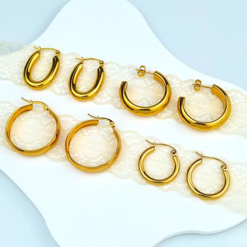 304 Edelstahl Hebel Rückseiten Ohrring, goldfarben plattiert, verschiedene Stile für Wahl & für Frau, 29mm, verkauft von Paar
