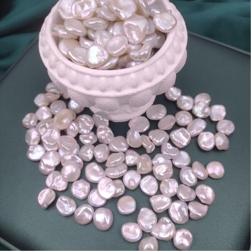 Cultured No Hole Freshwater Pearl Beads, Baroque, DIY, white, 10x11mm, Sold By PC