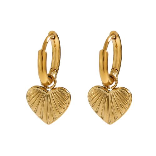 Stainless Steel Drop Earring, 304 Stainless Steel, 18K gold plated, fashion jewelry & different styles for choice & for woman, Sold By Pair