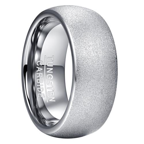 Tungsten Steel Ring for Men , plated, different size for choice & for man & frosted, original color, wide:8mm, Sold By PC