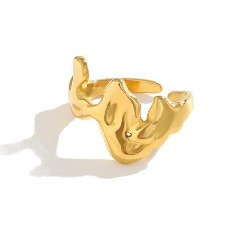 Stainless Steel Finger Ring, 304 Stainless Steel, plated, fashion jewelry & for woman, more colors for choice, Sold By PC