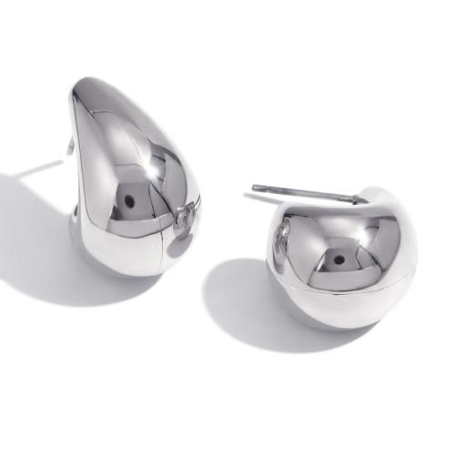 316L Stainless Steel Stud Earring, plated, fashion jewelry & for woman, more colors for choice, Sold By Pair