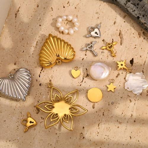 Edelstahl Schmuck Anhänger, 304 Edelstahl, plattiert, DIY & verschiedene Stile für Wahl, verkauft von PC