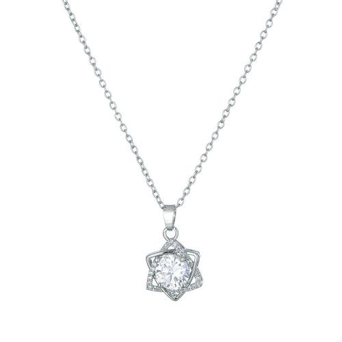 Collar de Acero Titanio, Partículas de acero, con cúbica circonia, chapado, Joyería & para mujer, más colores para la opción, longitud:aproximado 41 cm, Vendido por UD