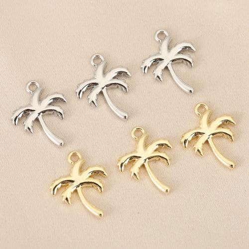 Brass Jewelry Pendants, Palm Tree, plated, DIY, more colors for choice, nickel, lead & cadmium free, 10PCs/Bag, Sold By Bag