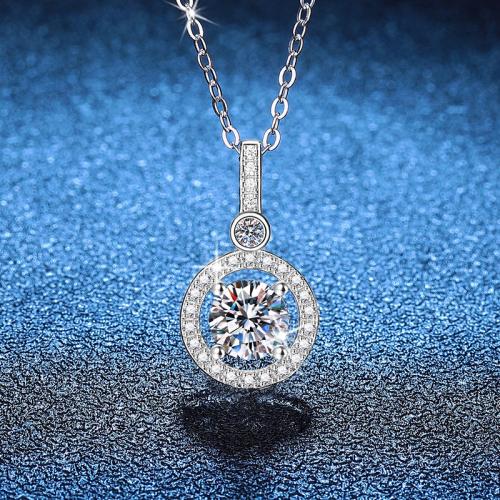 925 Sterling Silver Necklace, with 2inch extender chain, platinum plated, cross chain & different materials for choice & for woman, Length:Approx 15.7 Inch, Sold By PC