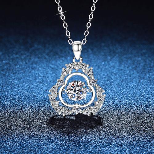925 Sterling Silver Necklace, with 2inch extender chain, Calabash, platinum plated, cross chain & different materials for choice & for woman, Length:Approx 15.7 Inch, Sold By PC