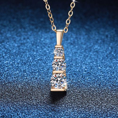 925 Sterling Silver Necklace, with 2inch extender chain, gold color plated, cross chain & different materials for choice & for woman, Length:Approx 15.7 Inch, Sold By PC