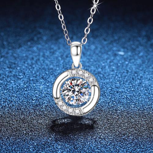925 Sterling Silver Necklace, with 2inch extender chain, platinum plated, cross chain & different materials for choice & for woman, Length:Approx 15.7 Inch, Sold By PC