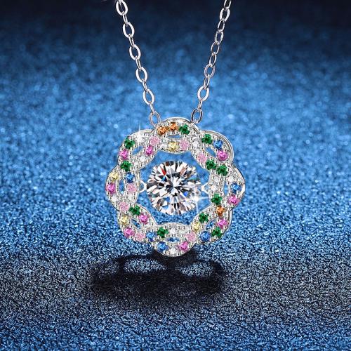925 Sterling Silver Necklace, with 2inch extender chain, platinum plated, cross chain & different materials for choice & for woman, Length:Approx 15.7 Inch, Sold By PC