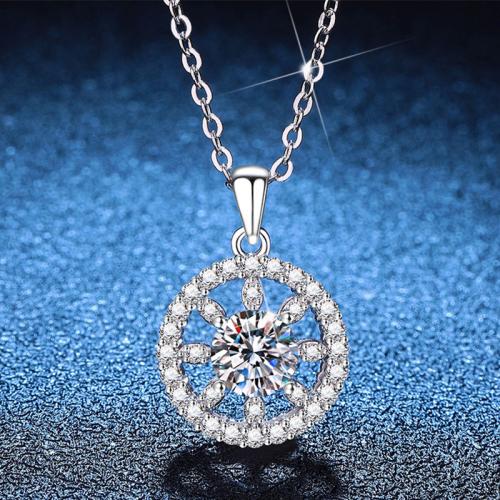 925 Sterling Silver Necklace, with 2inch extender chain, platinum plated, cross chain & different materials for choice & for woman, Length:Approx 15.7 Inch, Sold By PC