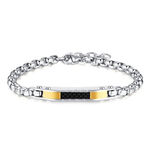 Stainless Steel Jewelry Bracelet, 304 Stainless Steel, plated, fashion jewelry & Unisex, original color, Sold By PC