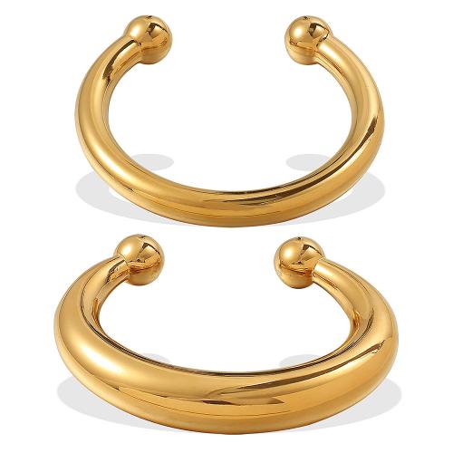 Stainless Steel Bangle, 304 Stainless Steel, 18K gold plated, fashion jewelry & different size for choice & for woman, Sold By PC