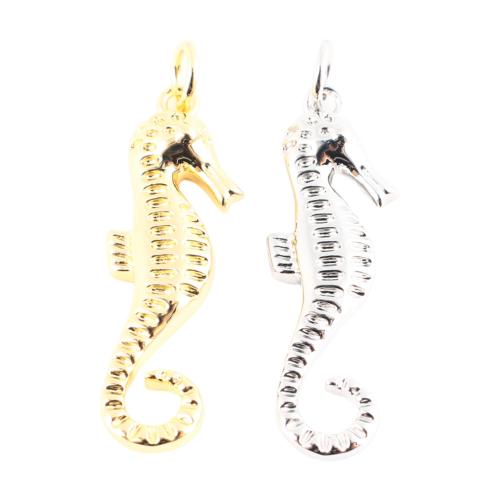Messing Anhänger, Seepferd, DIY, keine, 27x8x3mm, verkauft von PC