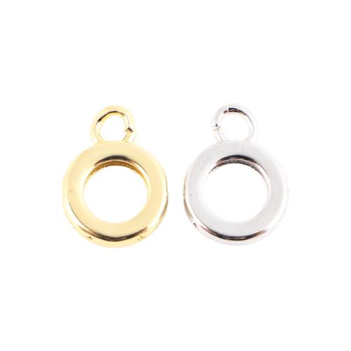 Colgantes hueco de latón, metal, Bricolaje & micro arcilla de zirconia cúbica, más colores para la opción, 11x8x2mm, Vendido por UD