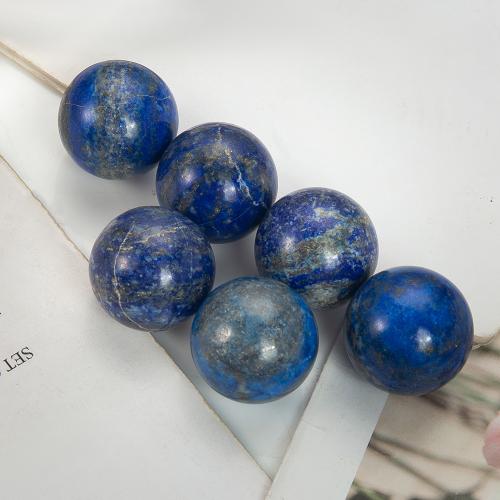 Natural Lapis Lazuli Beads, Round, fashion jewelry & no hole, mixed colors, 27.70x27.70x27.70mm, Sold By PC