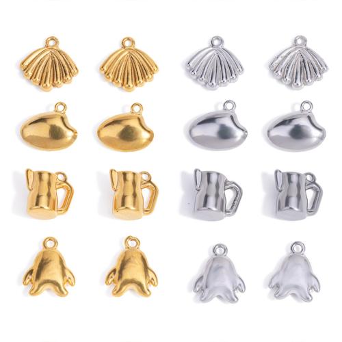 Stainless Steel Pendants, 304 Stainless Steel, plated, DIY, more colors for choice, 100PCs/Bag, Sold By Bag